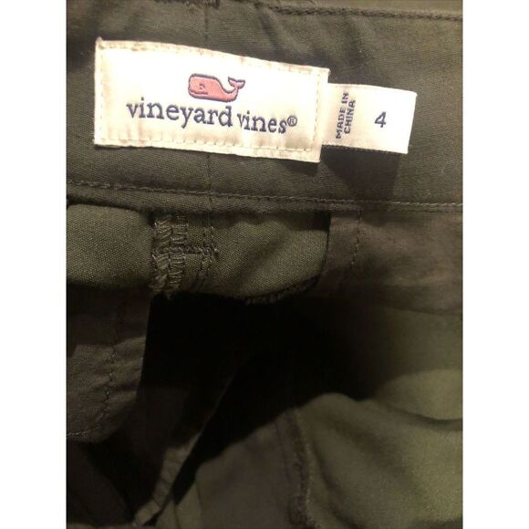 Vineyard Vines Skinny Utility Pants 2P0318 Womens Sz 4 Stretch Cotton Green - Picture 3 of 5